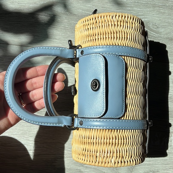 Coach Wicker Barrel Bag - Picture 13 of 16